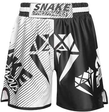 MSemis Enfant Garcon MMA Short pour d'Entraînement et Kick Boxe Shorts pour BJJ, Muay Thai, Fitness Musculation et Sports de Combat 5-14 Ans Type G 13-14 Ans