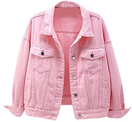 sandbank Women's Cute Slim Fit Lightweight Jean Denim Cotton Jacket Coat Outwear