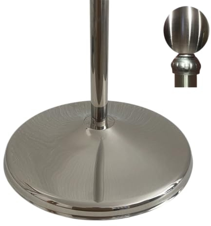 Base e asta INOX argento, base e asta per bandiera | CN2