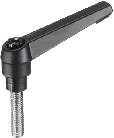 QUARKZMAN varilla De Sujeción Ajustable M8 X 30mm Métrica 304 Acero Inoxidable Espárrago Macho Con Rosca Perillas Manuales Botón De Accionamiento Cremallera Giratoria Manijas