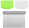 Nicear 3 Pieces Stainless Steel Dough Cutter Dough Card Dough Card Set Kitchen Supplies for Making Cake Bread Dough