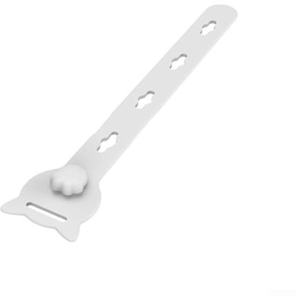 Bebykilemi Bridas de silicona reutilizables – Paquete de 10 organizadores de cables multifuncionales para cables de carga de datos, cables de auriculares – Gestión de cables elásticos ajustables con