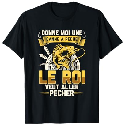 Chemise de pêcheur Hommes Enfants pêche Cadeau Poissons T-Shirt