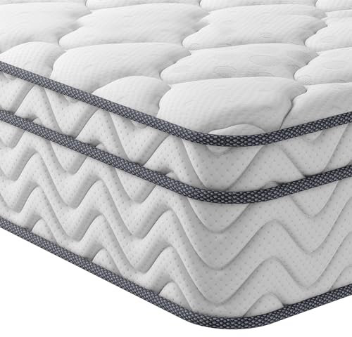 Vesgantti Matratze 90x200 höhe 22cm H3 7-Zonen Taschenfederkernmatratze Mittelfeste Orthopädischem Kaltschaummatratze Öko-Tex Zertifiziert Matratzen Klassik BoxTop