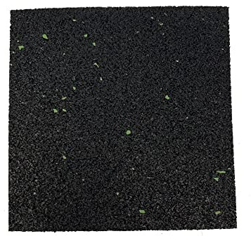 25 almohadillas para terraza de 150 x 150 mm, granulado de goma de 10 mm de grosor