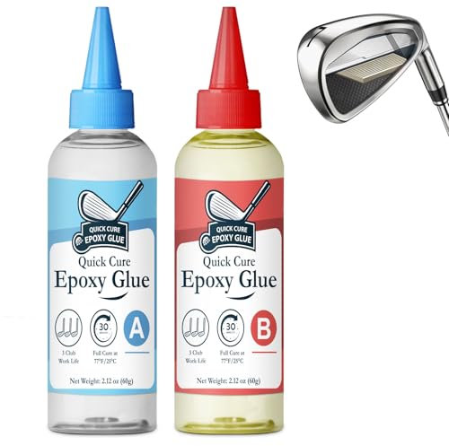 INNOVAYOU Schnell Golf Epoxidharz Kleber 4,23 oz, Transparentes Golf Epoxy Kleber, Golfschaft-Epoxidkleber zur Reparatur aller Golfschläger, Golfköpfe, Driver, Putter und Eisen