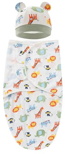 Zonoori Pucksack Baby 0-3/3-6 Monate, Einstellbare Baby Swaddle, Weicher Atmungsaktiv Pucktuch