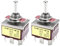 Be In Your Mind 2 x 9-poliger TPDT-Kippschalter E-TEN303 KN3C-303, 3 Positionen, gewarteter Schalter