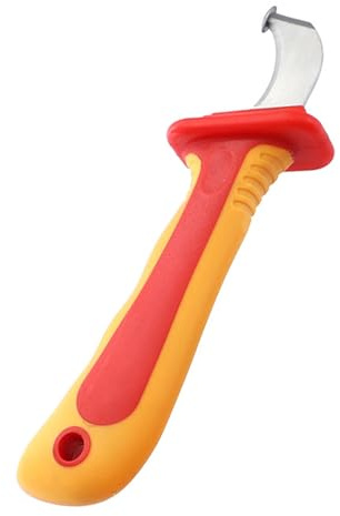 Wakects Insulated Cable Knifes, Dismantling Knifes Sheath Knifes 1000V VDE GS Anti Magnetic Bent Safe Cable Cutting Tool for Electrician Tools Conditions Stripping