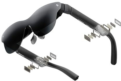 RayNeo Air 4 Pro Lunettes AR/XR, Écran HDR10, Puce Vision 4000, Cinéma Virtuel 201 Pouces, Audio par Bang & Olufsen, Lunettes 3D Films & Jeux pour iPhone 17,16,15/Android/Switch 2/Mac/Steam Deck/PS4/5