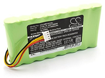 vhbw batteria sostituisce AMC 2140.19, 689139B00, 694233 per dispositivo di misurazione (3600mAh, 9,6V, NiMH)