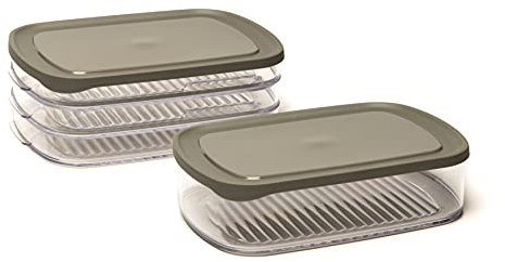 Meat & Cheese Fridge Boxes Food Storage Set Deli Cold Cuts Containers Cheese Saver