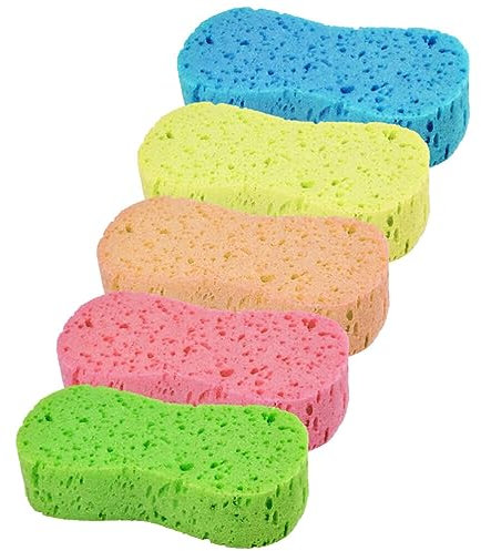 Supvox 5 STK Riesiger Knochenschwamm Autowaschschwämme Mit Hoher Dichte Schwämme Küche Autoreinigungsschwämme Waschschwamm Pad Für Auto Poröse Autowaschschwämme Hoch Wäscher Schwer