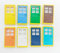 LEGO 8 x YELLOW DOOR FRAMES AND 8 x MIXED DOORS (1x4x6 pin) Supplied in clear sealed packaging
