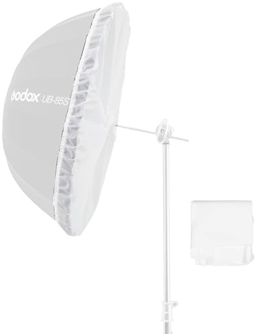 Godox DPU-130T 130 cm 51 pollici fotografia ombrello diffusore panno morbido (ombrello non incluso) compatibile con ombrello fotografico da 129,5 cm luce flash velocità flash (bianco)