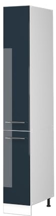 Vicco Armadio da farmacia Fame-Line, Blu scuro lucido, 30 cm, per la combinazione con altri moduli della serie Fame-Line