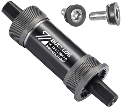 AEYINO Pédalier carré - 68/120 x 110,5 113 118 120 122,5 124,5 127 174 mm - Supports BSA pour VTT / VTT / BMX / vélo de route / Fatbike