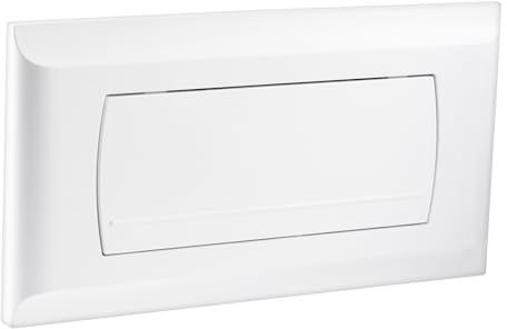 Empyreal Placa de Descarga para Cisterna de WC, Repuesto con Set de Palancas de Descarga, Compatible con Geberit 200F, 115222111,340 x 185mm，1 Pieza(Blanco)
