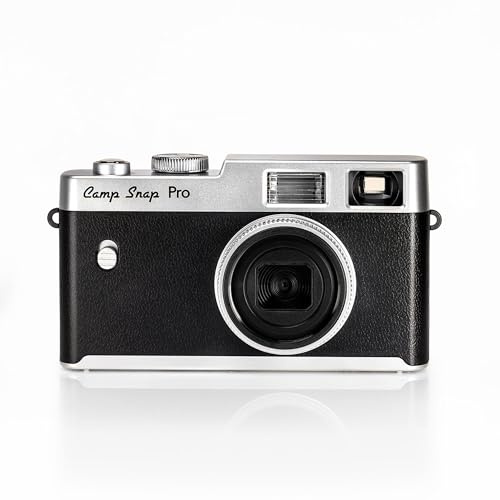 Camp Snap Classic - Fotocamera istantanea da 16 MP, Flash Xenon, 4 filtri personalizzabili, fotocamera senza schermo, memoria 4 GB, batteria ricaricabile USB-C, fotocamera digitale, compatta e
