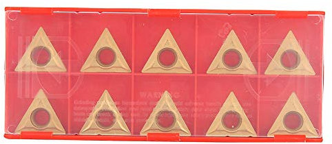 Herramienta de torneado CNC 10 piezas inserto de hoja de carburo de acero de tungsteno triangular para inserto de repuesto de soporte de herramienta de torneado de torno