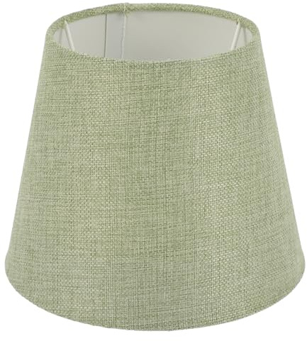 Homoyoyo Fabric Lampshade Lamp Shade Lamp Shades Chandelier Lamp Shades Linen Lamp Shade Taper Candle Holder Decoration Light Small Green Decor Bulb Wrought Iron