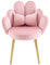 Bonnlo Fauteuil, Chaise Coiffeuse, Fauteuil Relax, Chaise de Bureau Ergonomique, pour Salon, Bureau, Chambre, en Velours, Rose, 69x45x83cm (Rose)
