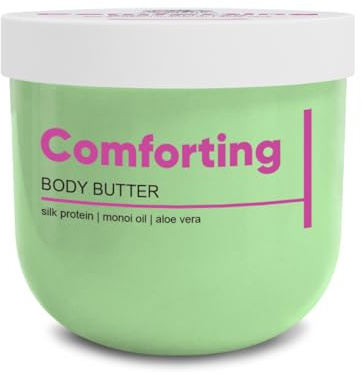 Manteca Corporal Reconfortante 200 g - Crema con Manteca de Karité - Crema con Aceite de Monoï y Aloe Vera - Hidratante Corporal - Cuidado de la Piel y de Manos - Belleza