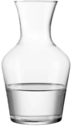 FENGJISUN Caraffa per Vino Decanter Caraffa for Vino in Vetro Trasparente, Design A Bocca Piatta, Semplice da Servire Feste Ed Eventi