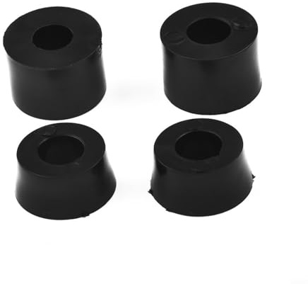 FUBESK 4 Pcs Replacement Pivot Cups for Skateboard Longboard Truck Bushings PU Shock Absorber Pads Conical Cylindrical(Black100A)