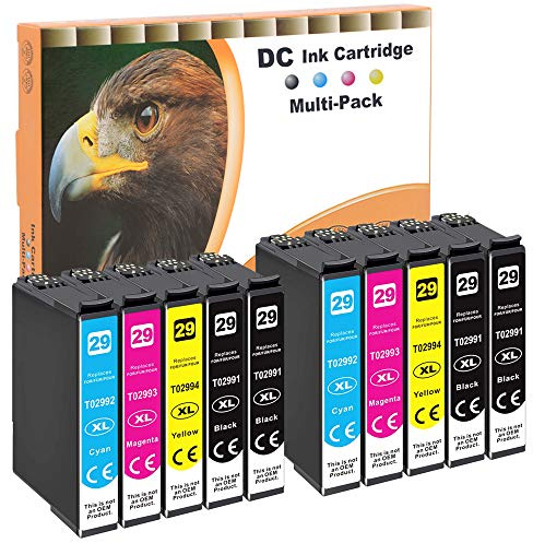 D&C 10x Cartuchos de Tinta Compatible para Epson 29 29XL Compatible con Epson Expression Home XP-235 XP-245 XP-247 XP-255 XP-257 XP-332 XP-335 XP-342 XP-345 XP-352 XP-355 XP-432 XP-435
