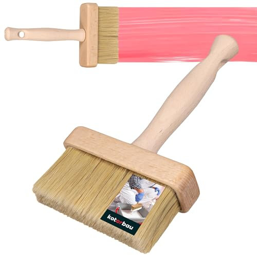 KOTARBAU® - Brocha Rectangular con Mango de Madera, 110mm, Pincel para Pintar Superficies Grandes, Paletina Ancha con cerdas Resistentes, Brocha Plana para Pintar Paredes y techos Extra Grande,