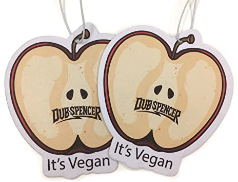 2x lustiger Auto Duftbaum vegane Apfel Musch | fruchtig Duft fürs Auto | Autoduft Duftspender Lufterfrischer