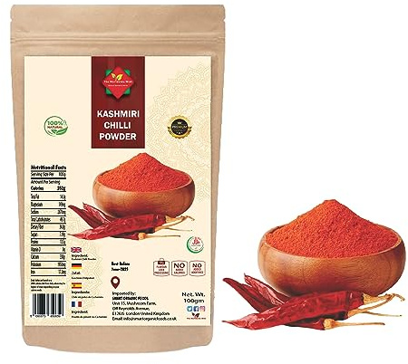 Kashmiri Chili Powder l Premiumkvalitet l 100 g
