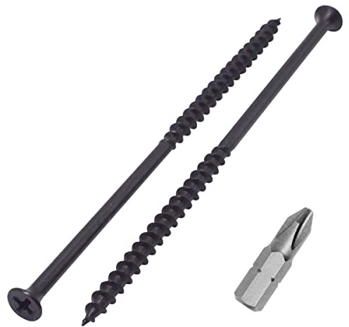 SKIR'CO Lot de 150 Vis Finition Phosphatée Noire 4,8 x 130 mm pour Cloison Sèche, Bois, Tête Cruciforme, Plaque de Plâtre