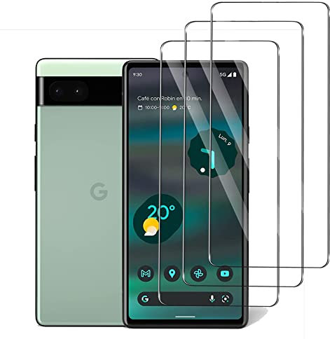 3 Stück Schutzfolie Kompatibel mit Google Pixel 6a Anti-Kratz, 9H Härte, Ultra-Klar Schutzglas, Blasenfrei Folie, Anti-Fall Transparent Panzerglasfolie