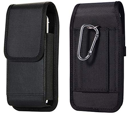 Funda Movil Cinturon Vertical Nylon Bolsa Porta Cinturón Teléfono para Samsung Galaxy A16 A15 A14 A06 A05 S25 Ultra S24 Ultra, Xiaomi Redmi 13C 12C 3A Note 12 Pro, POCO C65, OPPO A17 A78, Moto E13 E14