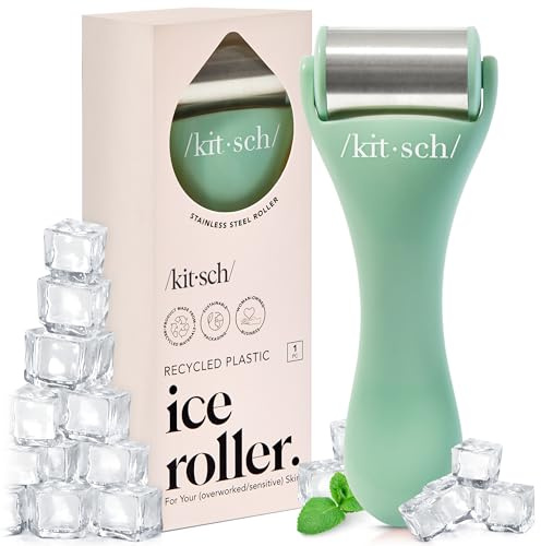 Kitsch Rullo di Ghiaccio per Viso, Ridurre il Rossore, Cura della Pelle, Massaggiatore per Alleviare l'Emicrania e Gli Occhi Gonfi, Strumenti per la Cura del Viso Freddo