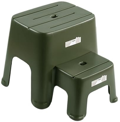 BAMFY Antidérapant Marche Pied Toilette pour Enfants Combinaison Tabouret Toilette Plastique Mignon Toilette Potty Tabouret d'apprentissage pour étude Salle De Bain(Vert)