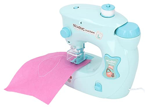Asixxsix Mini Machine à Coudre, Machine à Coudre électrique Portable Coule Enfants, Petit Jouet Amusant et Durable en abs. (style 1)