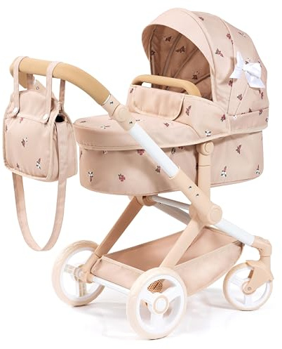 Bayer Design Dockvagn Combi Xeo, väska, beige | kan omvandlas till en dockbuggy