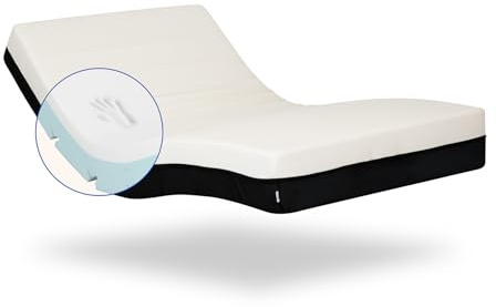 Geriafy - Colchón Ortopédico Viscoelástico 90x190| Altura 20 cm | Funda de algodón Fresca y Transpirable | Apto para Camas articuladas