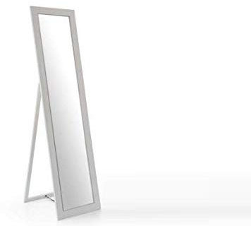 GICOS IMPORT EXPORT SRL Specchio Rettangolare da Pavimento Struttura in Legno Colore Bianco 39 * 150 cm CKM-792342