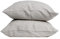 My Linen Home Kissenbezug 80x80 Leinen 2er Set | Hochwertiger Kopfkissenbezug in Natur | 100% Stonewashed Leinen Bettwäsche | Made in EU | Antiallergisch & Hautverträglich