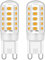 Ugvmn LED G9 Luce Lampadina 5W Equivalente a 28W 30W 40W alogena Bulbi, Bianco caldo 2700K, G9 Lampada a LED con presa, senza sfarfallio, non dimmerabile, CA 220-240 V, confezione da 2 pezzi