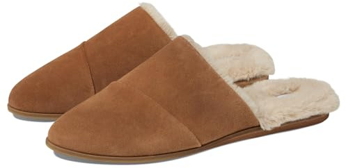 TOMS Women's Jade Mule, Brown Sugar Suede/Faux Fur, 3.5 UK
