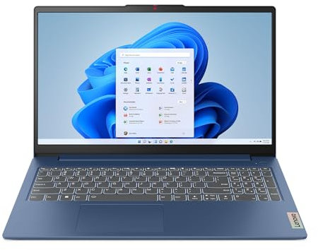 Lenovo IdeaPad Slim 3 | 15.6 Inch Full HD Laptop | Intel N100 | 4GB DDR5 RAM | 128GB NVMe SSD | Windows 11 Home | Abyss Blue