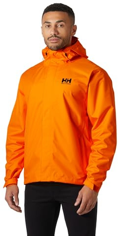 Helly Hansen Men's Seven J Jacket, 322 Papaya, Medium