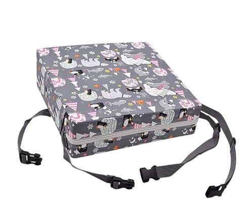 Qkbuza Rialzo per tavolo da pranzo, cuscino rialzante, regolabile, lavabile, comodo cuscino per sedia da pranzo, spesso per bambini