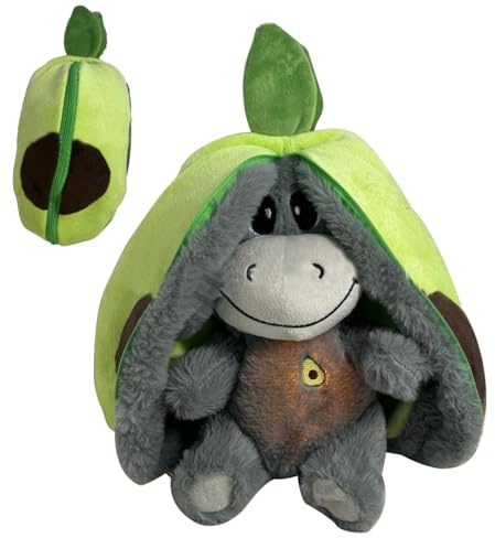 Burro Peluche Que Respiras, Burro Antiestres Dormir, Muñeco Respiras Juguete Anti-Estrés Con Movimiento, Sonidos Y Luces | Peluche Relajante Con Ansiedad | Regalo Ideal Dormir Y Calmar La Ansiedad