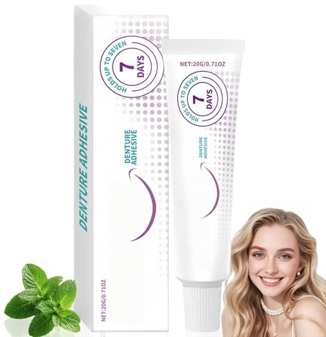 20G Thermoplastic Denture Adhesive,Secure Denture & Tooth Repair Kit,Long-Lasting Moisturizing Dental Glue for Teeth,Improves Dentur/e Fit,Non-Glu/e Reline Formula,Dental Gl/ue for Teeth Repair